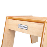 The natural Little Helper wooden step stool allows toddlers aged 3 and upwards up to sinks, toilets and kitchen worktops