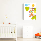 Design de singe safari coloré et mignon, disponible en différentes tailles et sur différents supports à partir de 6,99 €