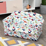 Children’s Dinosaur Design 2 Seater Sofa Chair | Multicoloured | 3-9 Years.