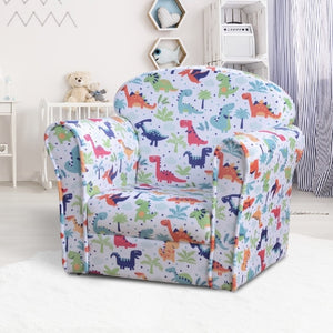 Children’s Dinosaur Design Armchair | Multicoloured | 3-9 Years.