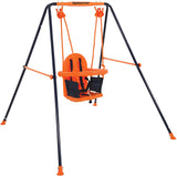 This baby and toddler swing comes with adjustable straps to grow with your child