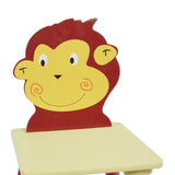 Friendly Lion and Monkey characters adorn the chair backs.