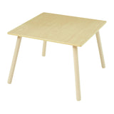 Прочный деревянный квадратный стол для джунглей.