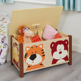 Make tidying up easier with our fun jungle themed big toy box.