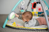 Best of all, this mat folds up with a simple twist. it's great for on-the-go fun.