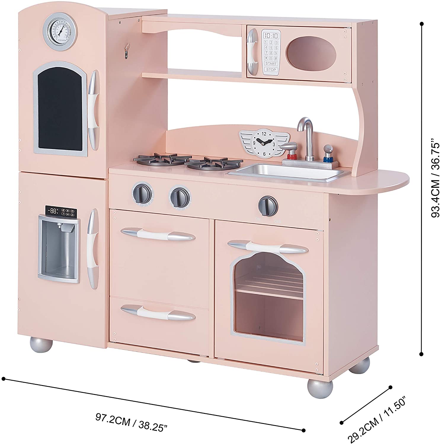Kitchen set toy wooden hot sale