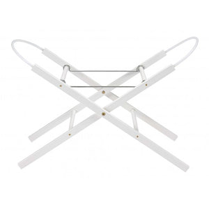 East Coast Buttercup Eco-Conscious Wooden Moses Basket Stand | Pearl White