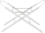 East Coast Buttercup Eco-Conscious Wooden Moses Basket Stand | Pearl White