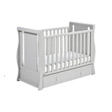 This grey cot bed is a beautiful addition to any loving household, with a beautiful and traditional grey finish.