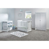 This Set includes a White Willow Cot2Bed, a White Willow Dresser and a White Willow Wardrobe.