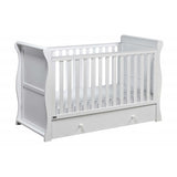 This cot also has 3 base heights, allowing you to change the height of the mattress.
