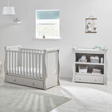 The baby changing top can be used as a convenient place for photo frames and nursery decorations when the nappy-times overs.