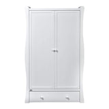 The unique shape on this Wardrobe with a curved line ends in the front panel provides it with a vintage look with a touch of modern style.