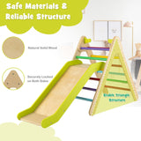 2-in-1 Eco Wood Climbing Frame | Montessori Pikler Triangle, Slide & Climber