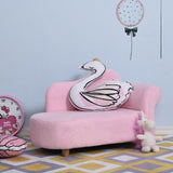 Childrens Luxuriously Soft Velvet-Like Chaise Lounge | Pink | 3-7 Years.