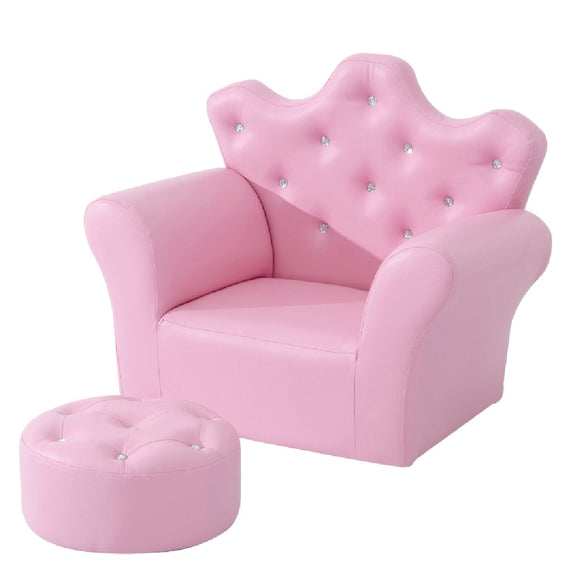 Childrens chair and shop footstool