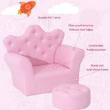 It features an armchair of two-side armrest and a footstool, providing your children with ultimate comfort.