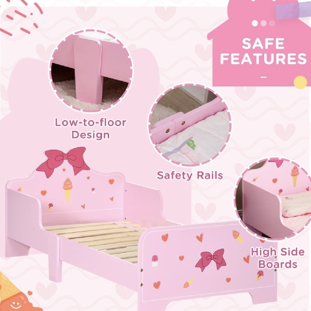 サイドレール付きのピンクのスイートハート幼児用ベッド | 3~6 歳 – www.littlehelper.co.uk サイドレール付きのピンクのスイートハート幼児用ベッド | 3~6 歳 – www.littlehelper.co.uk