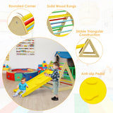 Eco friendly solid wood pikler triangle, slide and climbing wall for toddlers 3 years plus