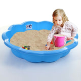 Kids Eco Genanvendelig Clamshell Sandkasse | Kugleplads og soppebassin | Udendørs sand- og vandleg | 12m+