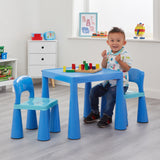 Mit dem Tisch- und Stuhlset können Ihre Kinder stundenlang beschäftigt sein und ihrer Fantasie freien Lauf lassen.