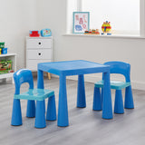 Durch die leichte Bauweise lassen sich Tisch und Stühle problemlos in den Garten transportieren und die flache Verpackung ermöglicht einen einfachen Aufbau.