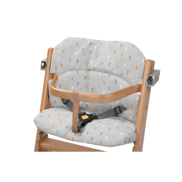 Super comfy highchair cushion to complement Little Helper's grow with me wood high chairs
