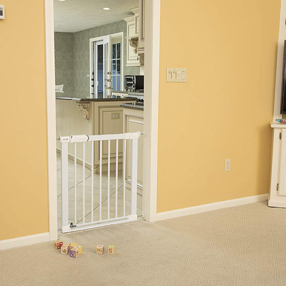 Cancelletto Sicurezza Per Bambini Ycozy 140 Cm - Estensibile, Doppia Chiusura, Perforazione, Per Scale E Animali - Foto 7