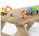 A fantastic four seat children's picnic table which can seat children comfortably whilst dining and playing games.