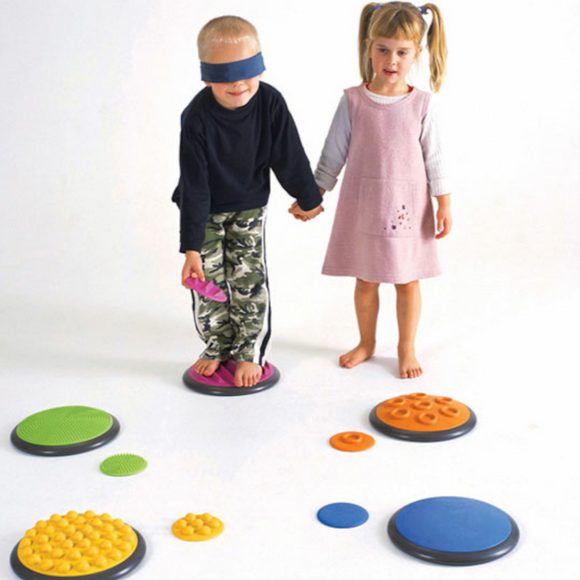 Autism-Friendly Sensory 10PC Montessori Gonge Tactile Discs | Nordic Range | Pastels