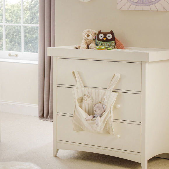 Ivory baby changing unit from Little Helper has a clean classic look to suit a wide variety of nursery styles