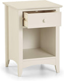 Classic Shaker Style Bedside Table | Cabinet with drawer & storage | Ivory White