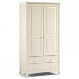Our 2 door nursery wardrobe with 3 drawers suit sa wide variety of nursery styles with full width rail and top shelf