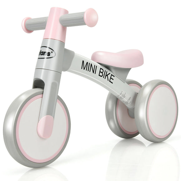 3 Silent Wheel Baby Balance Bike | Infant Baby Walker | Pink