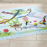 Super colourful this will amuse and delight your tot with this tropical rainforest jungle design.