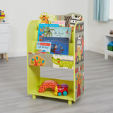 Táto praktická knižnica a úložný priestor na hračky je skvelým úložným priestorom v každej detskej izbe alebo herni.