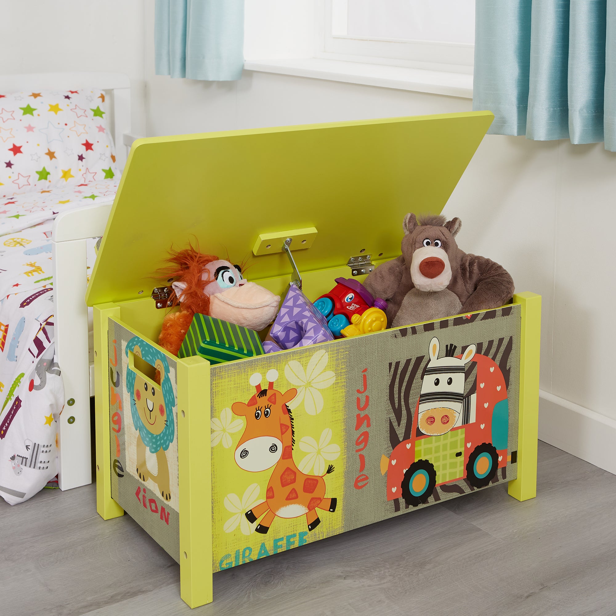 Jungle animal toy box discount