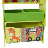 2 removable fabric bins, would look great in any child’s bedroom or playroom. 