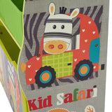 Toy and Book storage unit with Jungle safari themed design