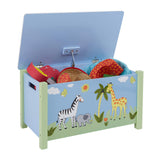 Safari-themed toy storage