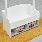Bottom storage shelf for shoes and accessories