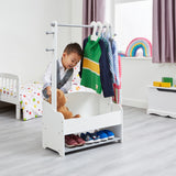 Kids Dress Up Rail with Storage