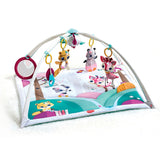 This image shows this baby play mat in all its full colour glory - woodland animals to keep baby company.