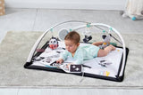 Included is a removable multi sensory book on this baby gym with lots of activities to amuse and delight your tot.