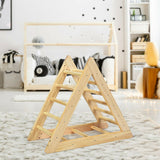 Монтессори натуральный пиклер эко сосна треугольник | деревянная лазалка для малышей 