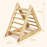 The ladder has a smooth finish for easy cleaning with a damp cloth and measures 81 cm high x 93cm long x 46cm deep