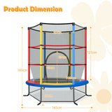 165cm tall trampoline packed with safety features