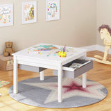 Eco-conscious 3-in-1 Lego Table | Activity Table | Large Storage | White | 2 Years+