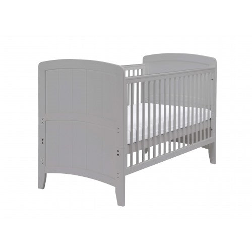 2-in-1 Lullaby Cot Bed Wooden Toddler Bed Chalky Grey – www
