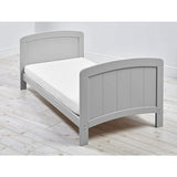 The cot bed has three adjustable base heights, making it easier to pick up your newborn.